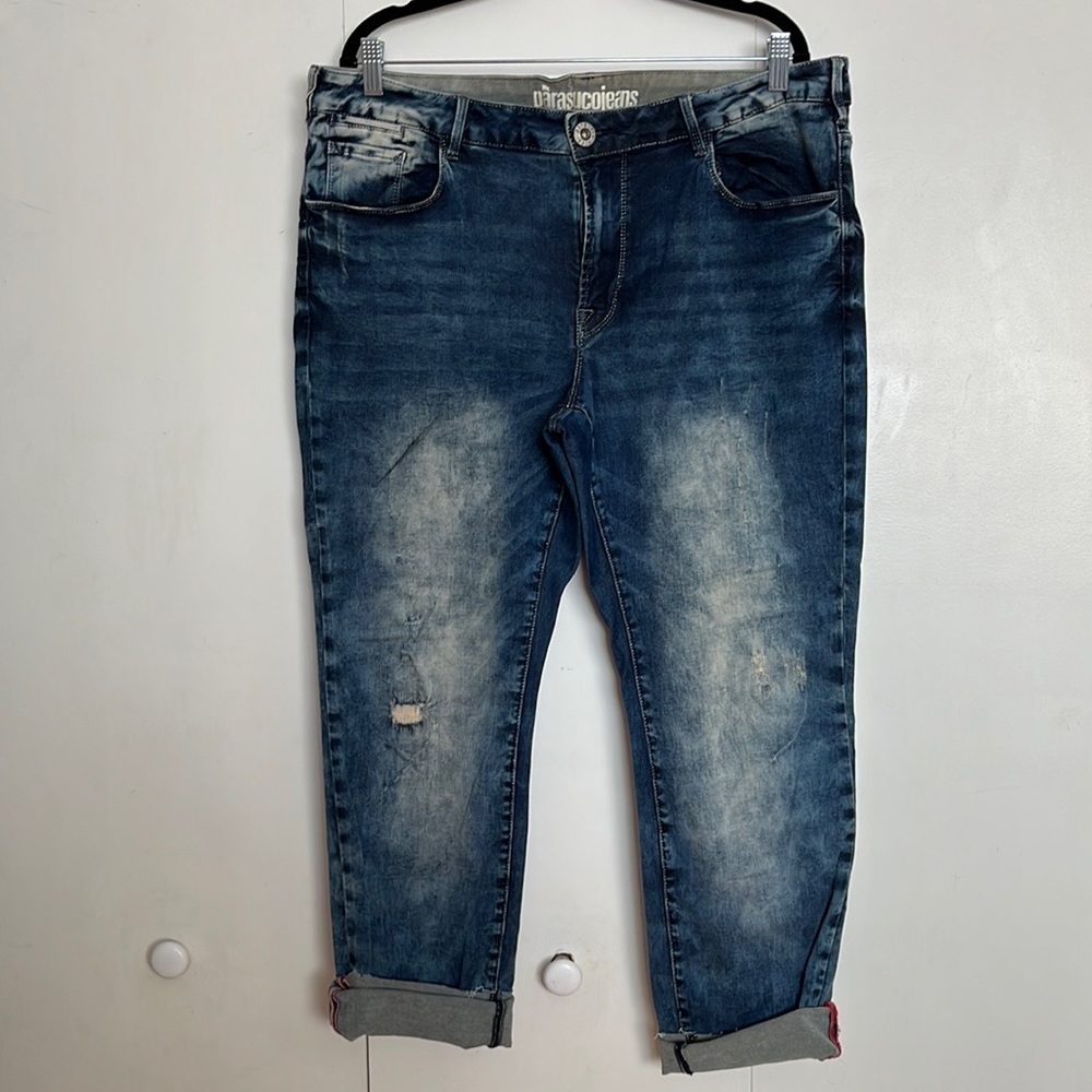 Parasuco Jeans size 16 distressed